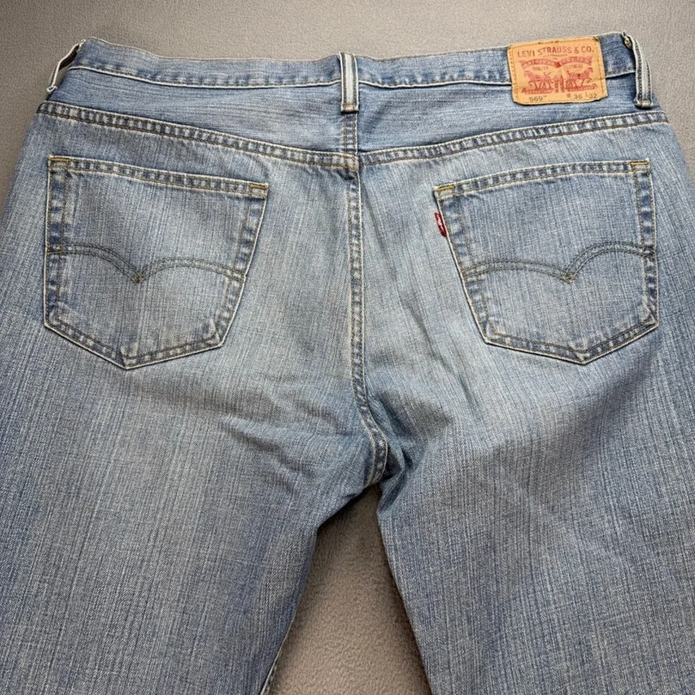 Levis 569 Jeans Loose Straight Fit Baggy 36x32 (FIT 38x31) Blue Denim Streetwear